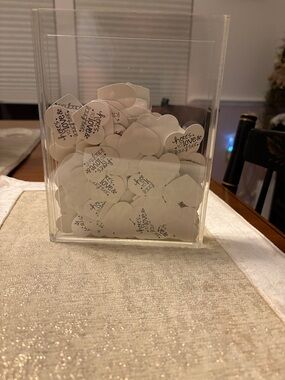 Wedding Heart Confetti in White - Decorative Table Scatter